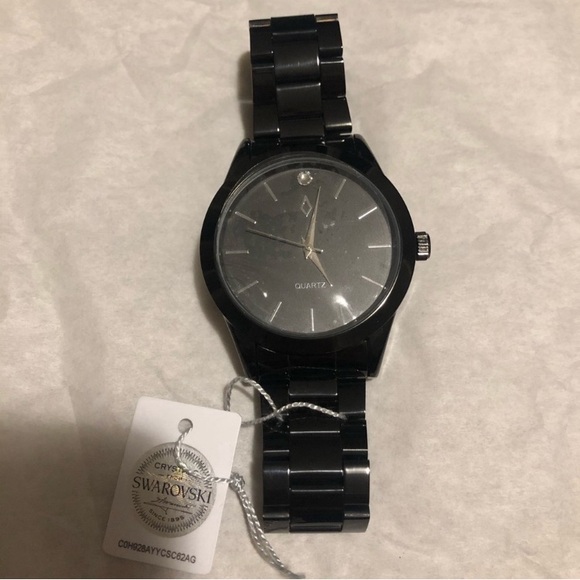 Men’s quartz watch with crystal swarski - Picture 2 of 3